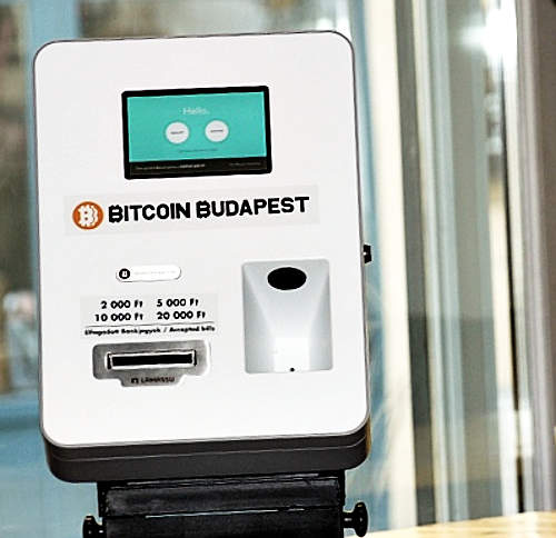 Megérkezett Magyaroszágra az első Bitcoin-automata
