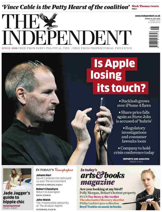 A The Independent is bedobta a törülközőt