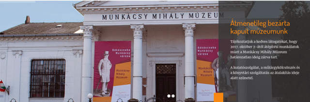 Megújul a békéscsabai Munkácsy Mihály Múzeum honlapja