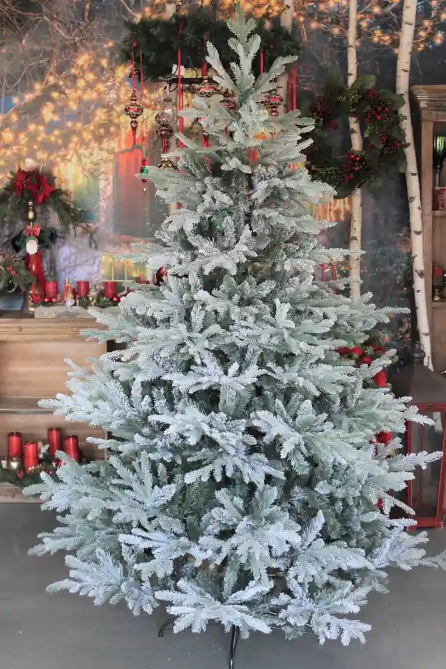 fehér karácsonyfa
