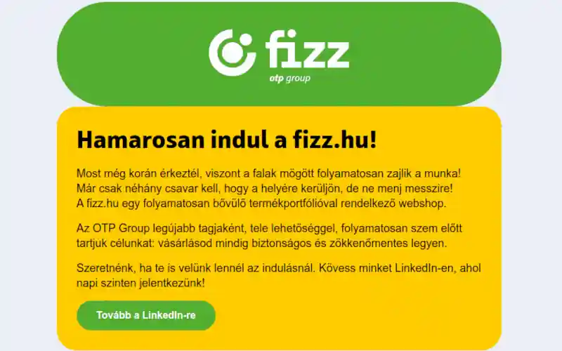 fizz.hu: Piacvezetőnek szánják az OTP webshopját