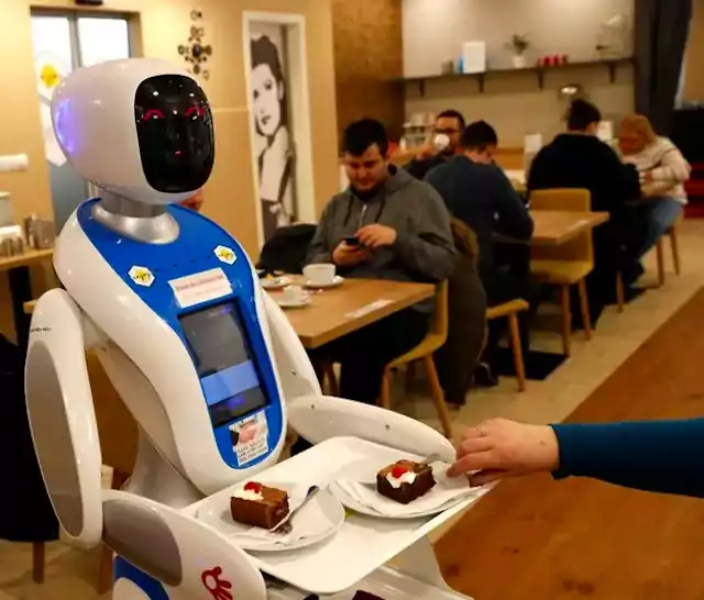 Enjoy cafe robot